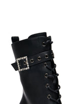 X Rocky Horror Show Thrill Me Lipstick Heeled Boots – Black