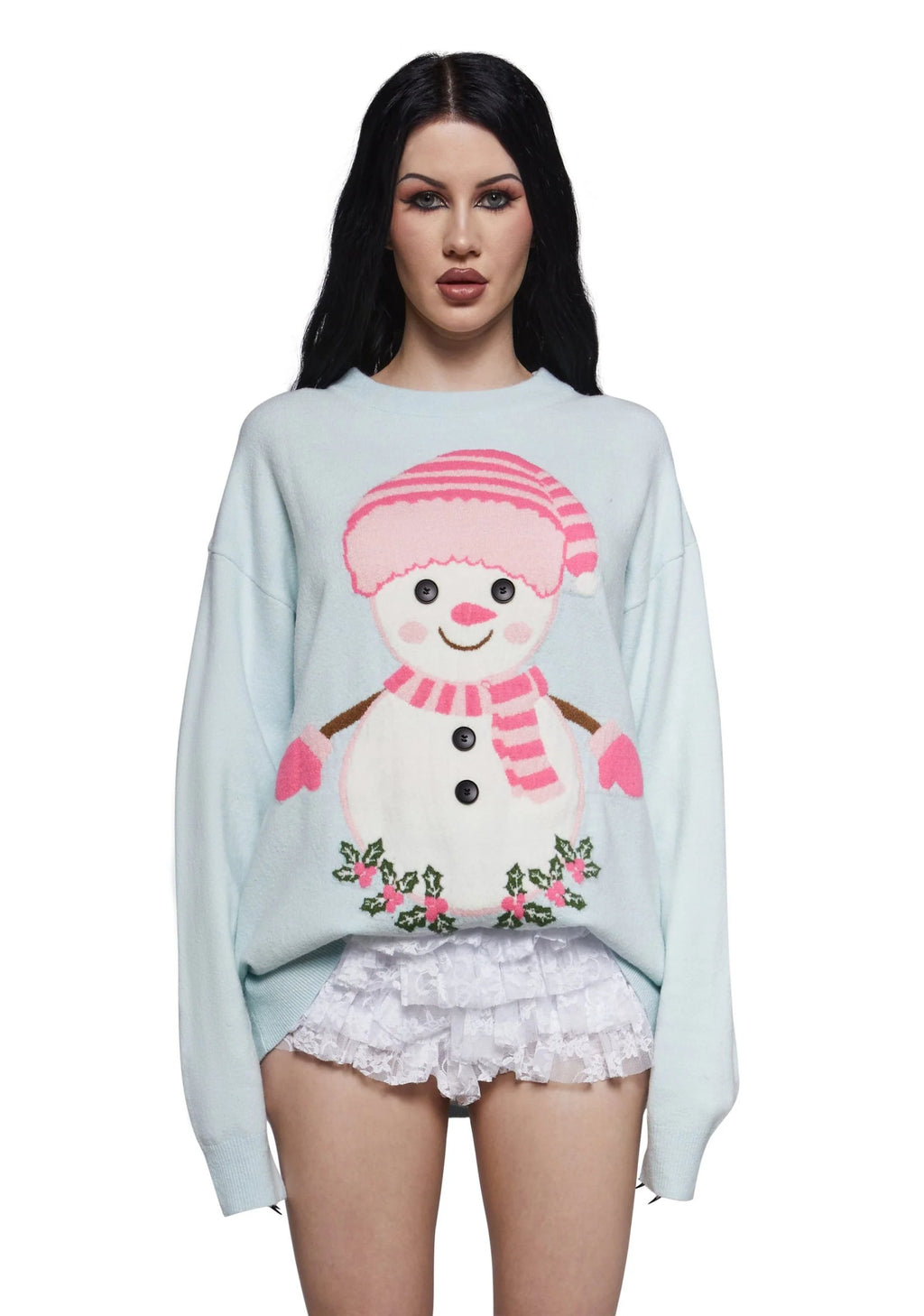 Frosty Dreams Intarsia Sweater
