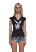 Playboy Bunny Glitter Tee