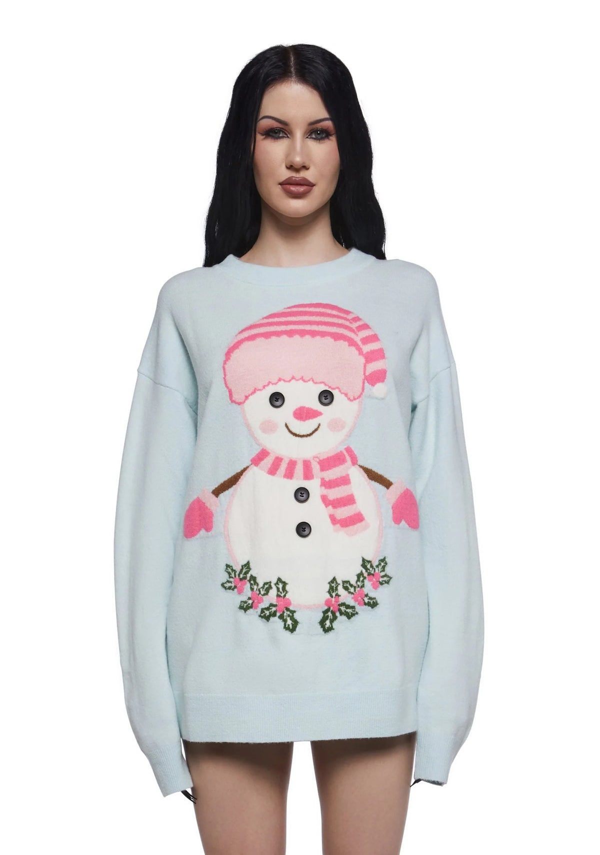 Frosty Dreams Intarsia Sweater