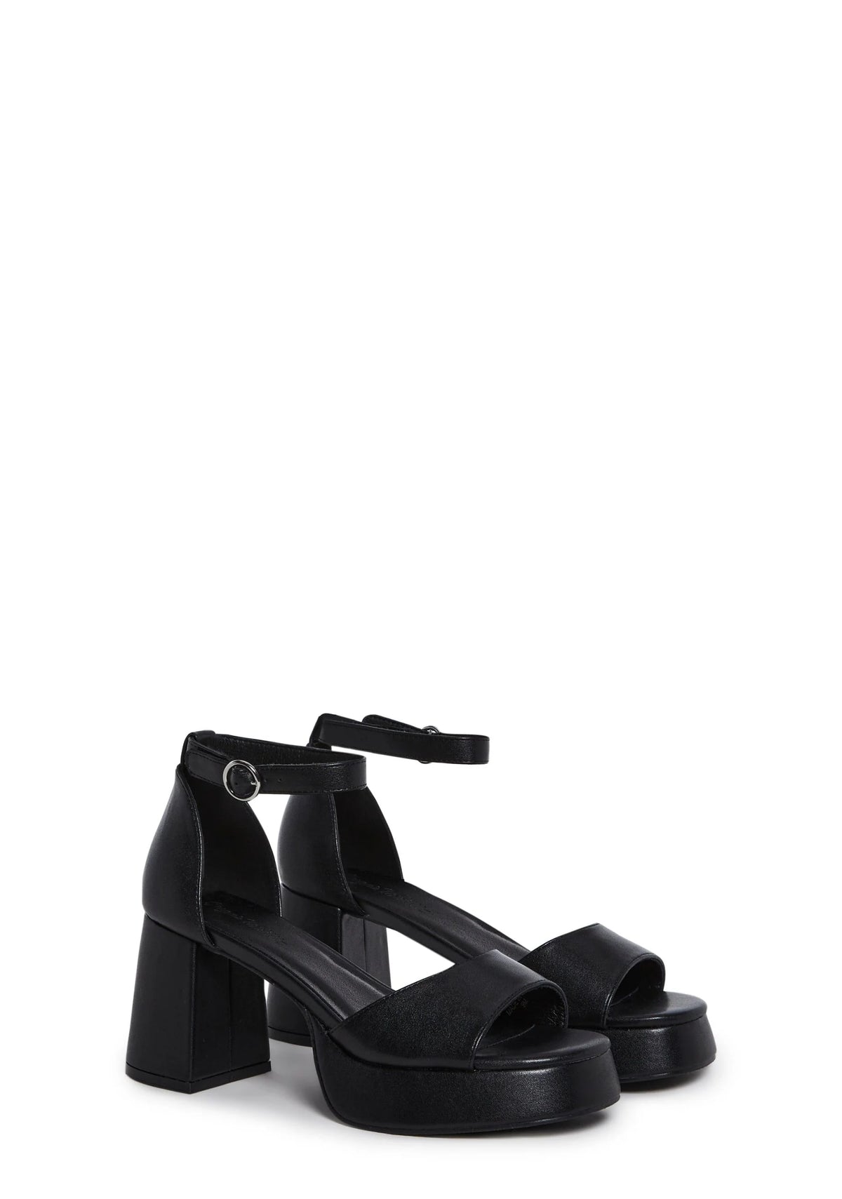 Soft Waltz Platform Sandals – Black