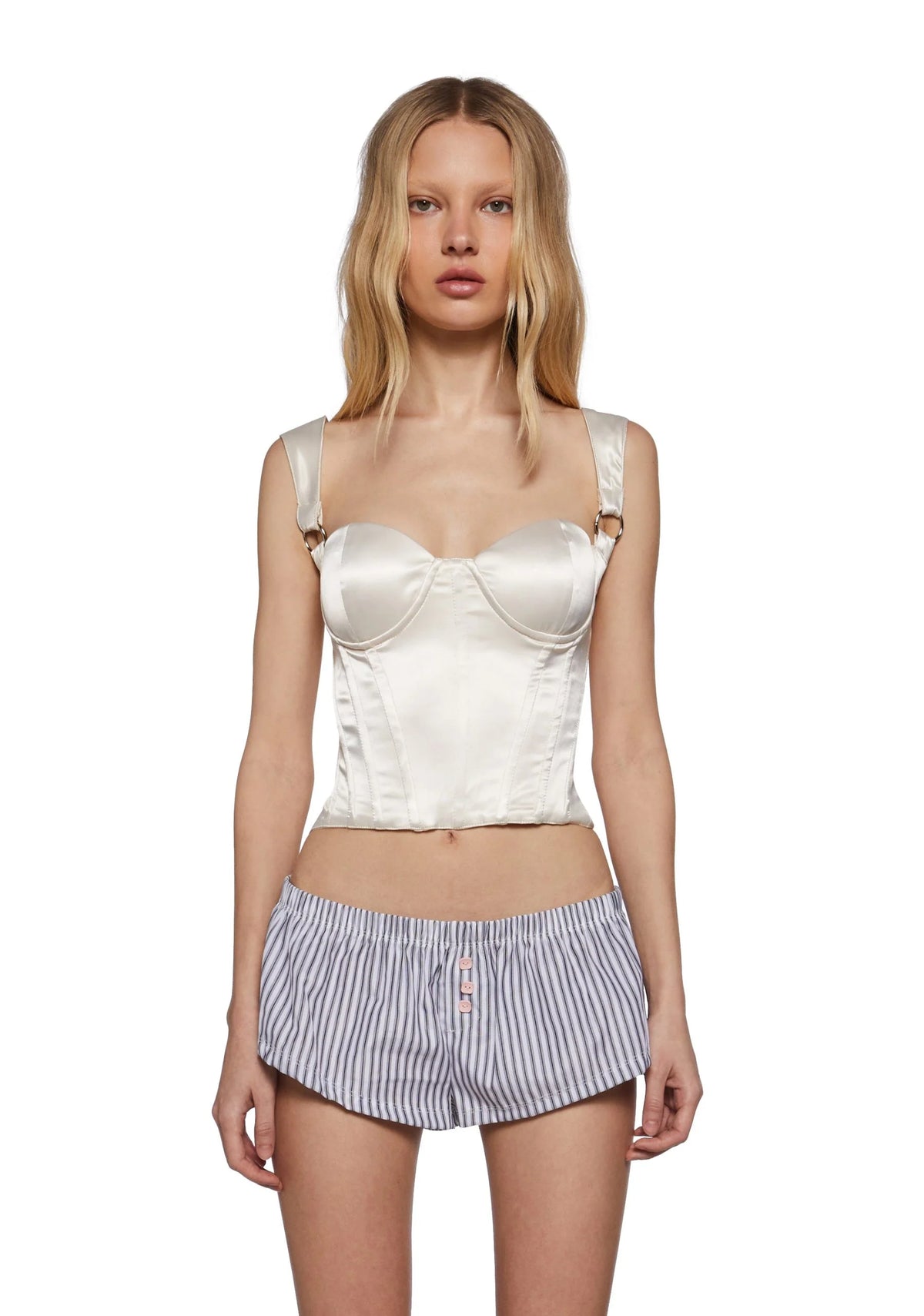 Hard To Handle Bustier Top – Ivory