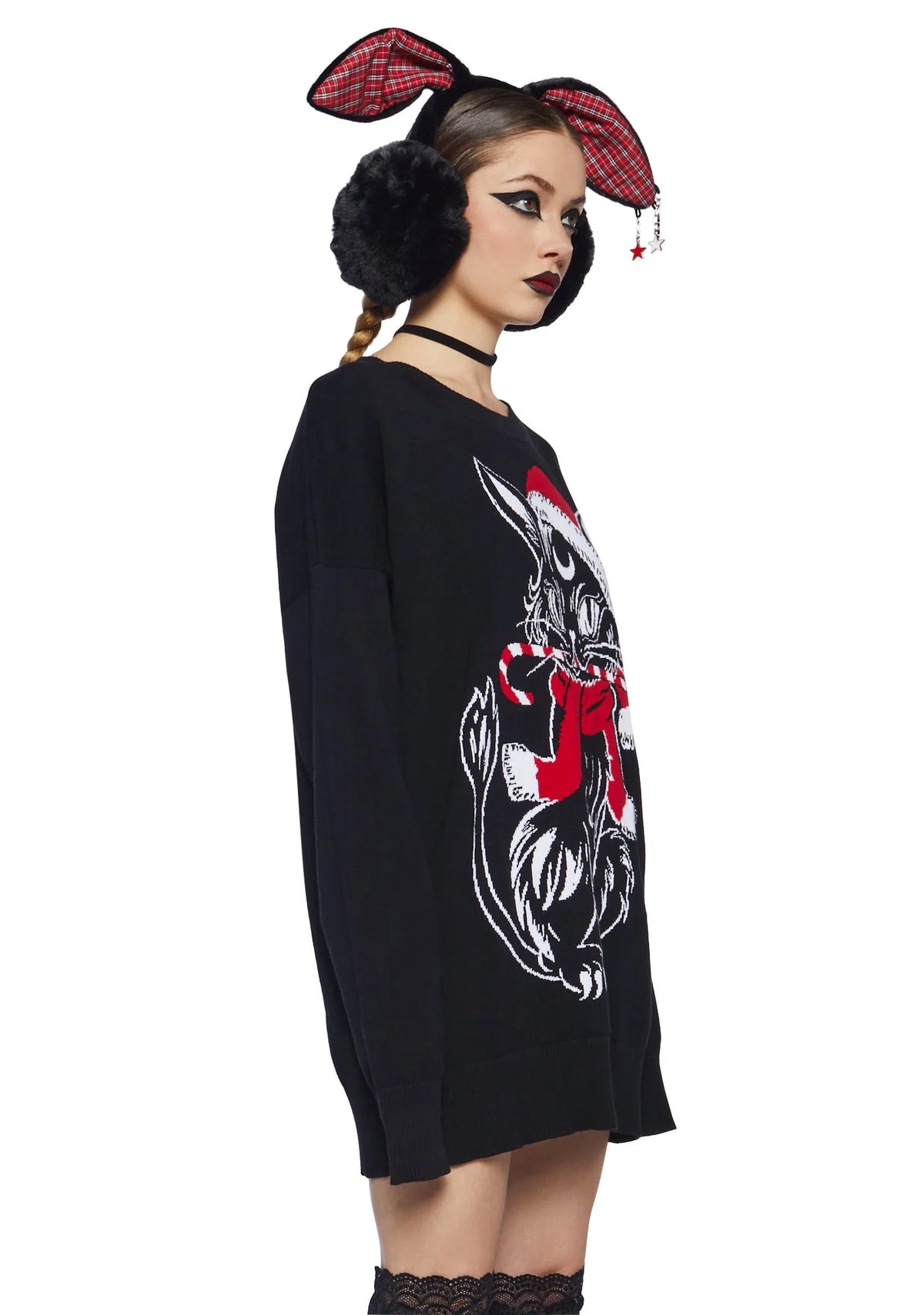 Purrfect Present Oversized Sweater