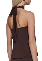 Club Moves Halter Dress – Brown