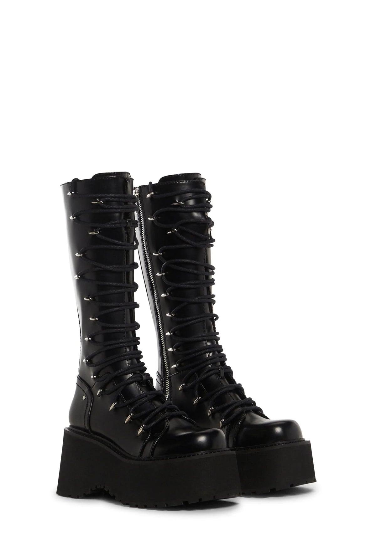 Glam Grit Knee High Boots