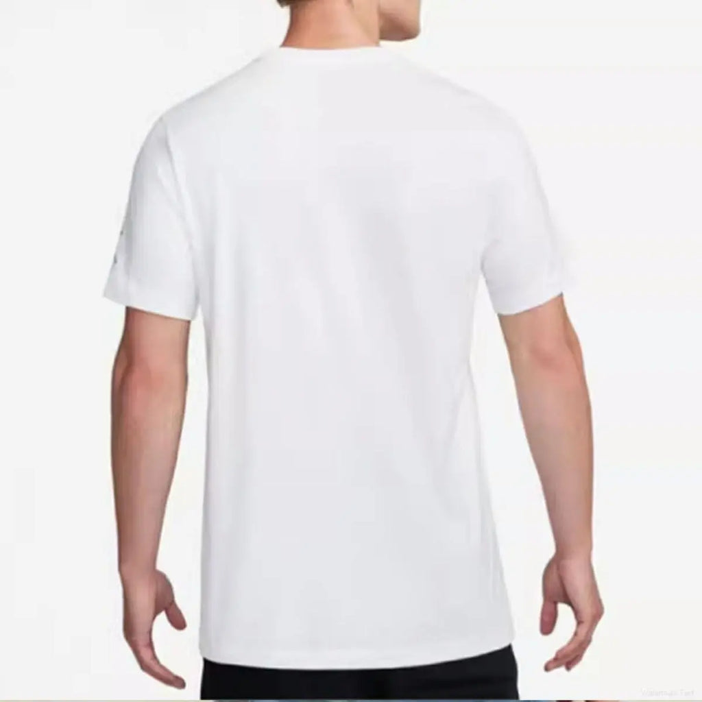 Womens Casual T Shirt White Cotton Blend Relaxed Fit Soft Lightweight Tee Top