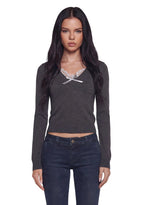 Pretty And Petty Long Sleeve Top