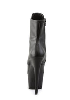 Adore-1020 Platform Ankle Boots-Black PU