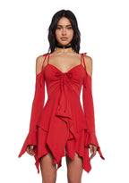 F is For Fairies™ Handkerchief Dress – Red