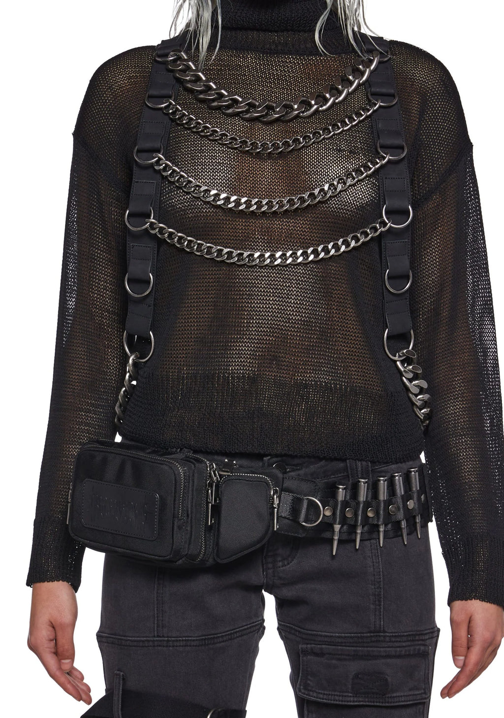 Warp Chain Harness Sweater