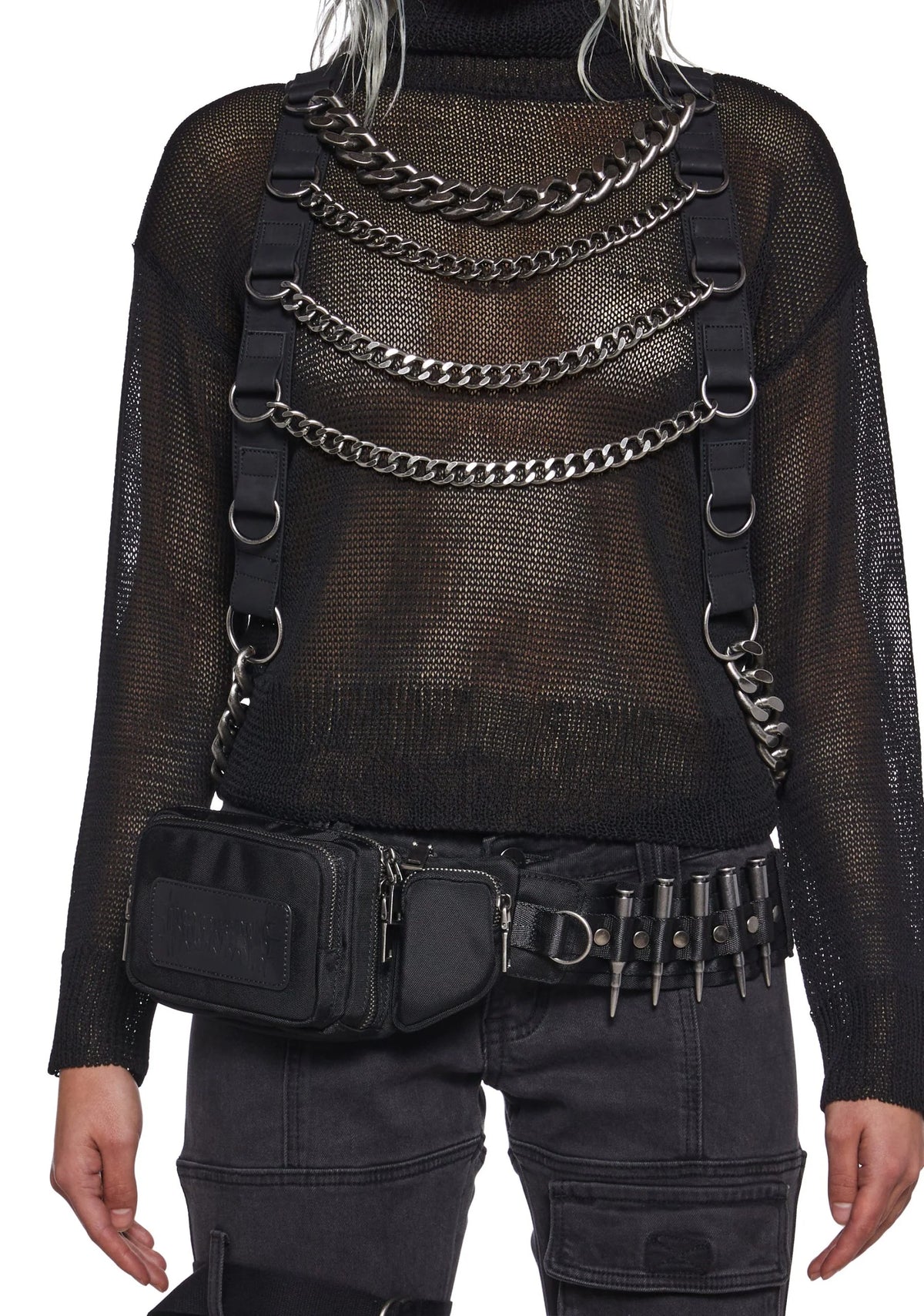 Warp Chain Harness Sweater