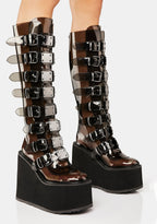 Swing-815C Platform Knee High Boots