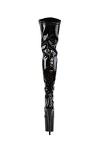 Flamingo-3000 Platform Thigh High Boots-Black