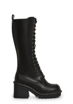 Record Shopping Knee High Boots