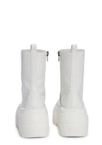 Optical Fuse Combat Boots – White