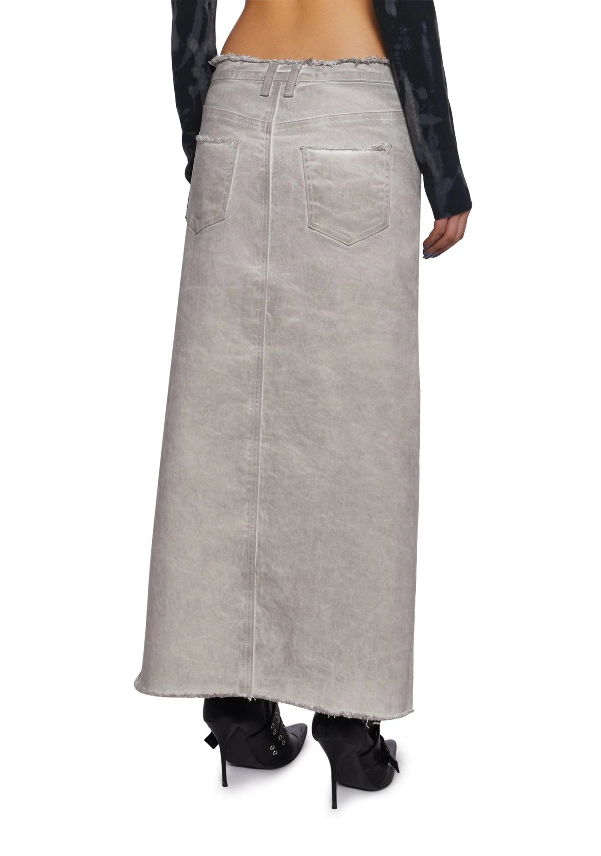 Digital Mix Midi Skirt