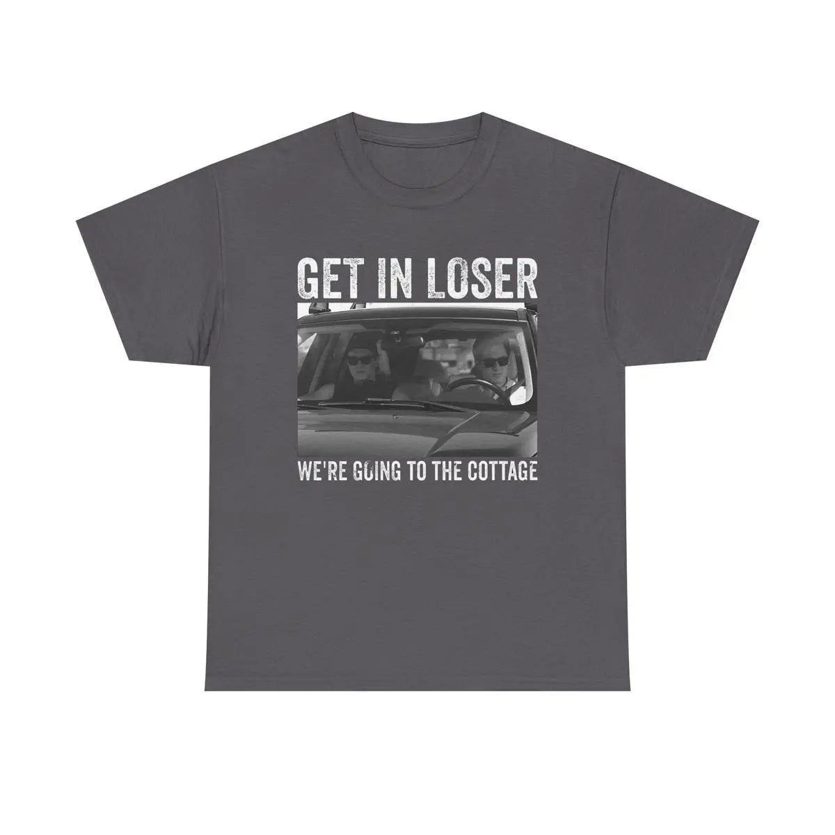 Get In Loser We’re Going To The Cottage Graphic T-Shirt | Heated Rivalry Inspired Vintage Photo Tee | Unisex Streetwear