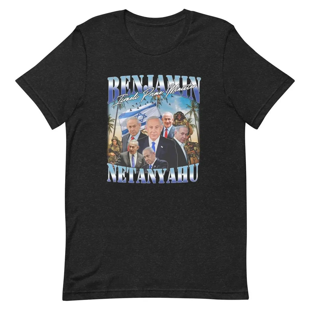 90s Vintage Bibi Netanyahu T-shirt Cotton Fabric