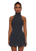 Main Character Polka Dot Dress – Black