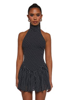 Main Character Polka Dot Dress – Black