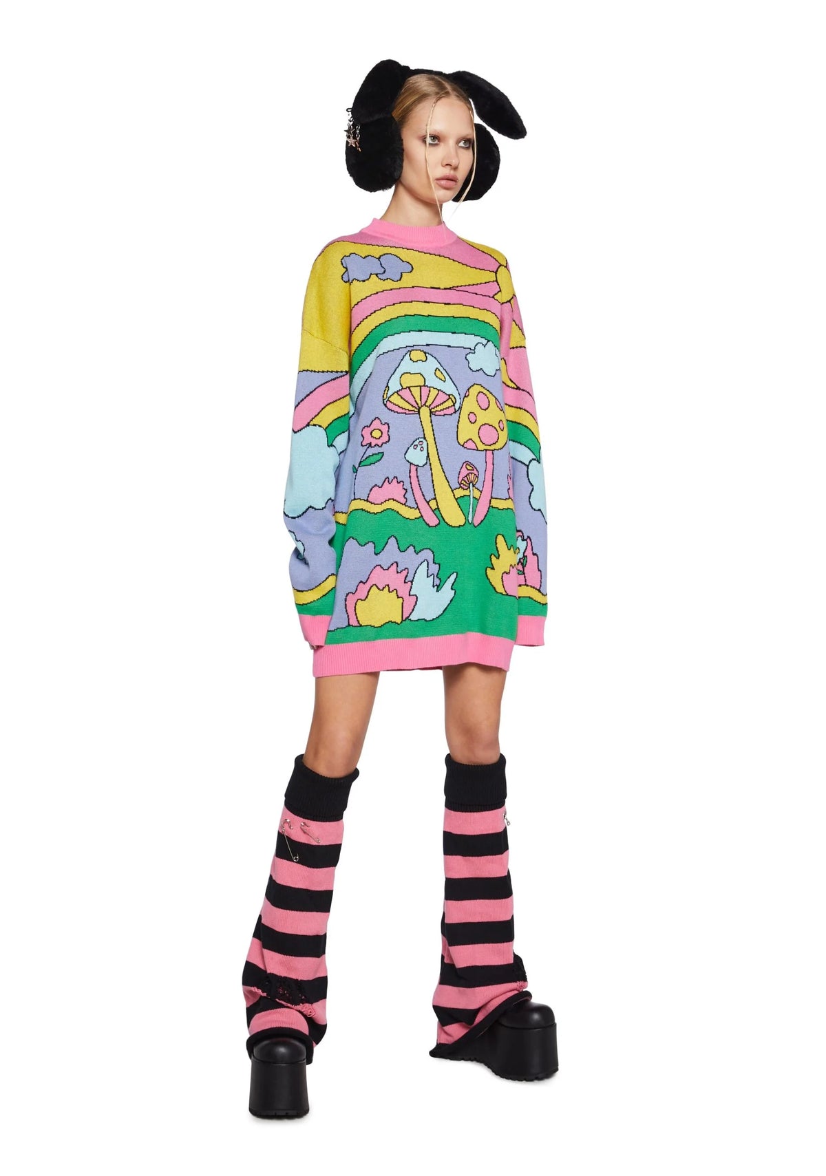 Psychedelic Fantasy Oversized Sweater