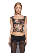 Bloom At Night Lace Top