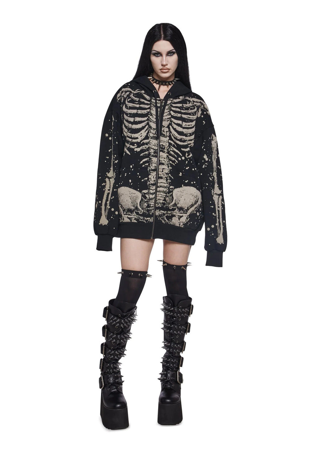 Skeleton Stories Oversized Hoodie