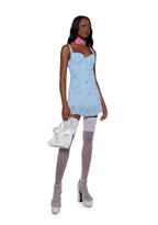 I’m Baby Mini Slip Dress – Light Blue