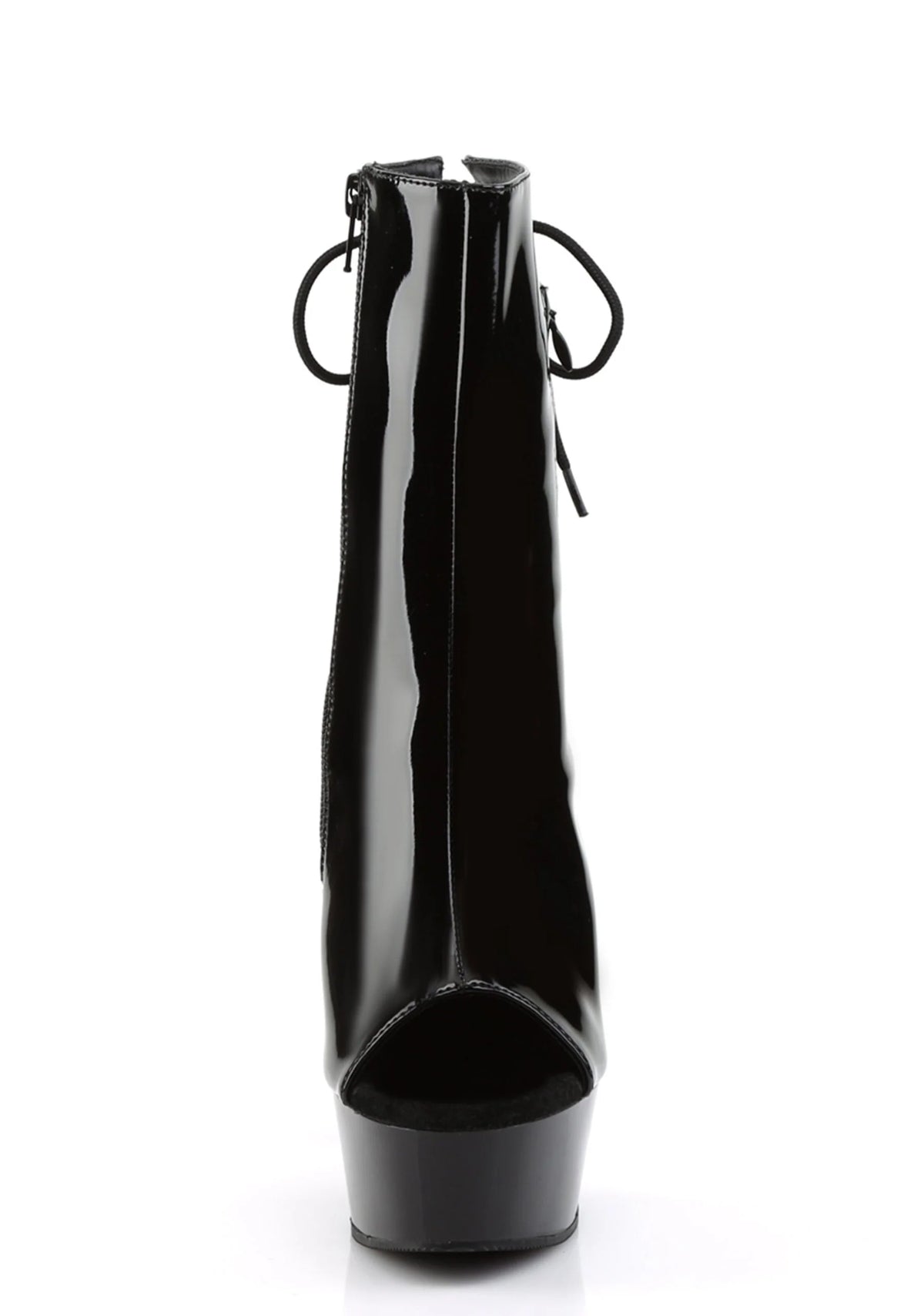 Delight-1018 Platform Ankle Boots-Black