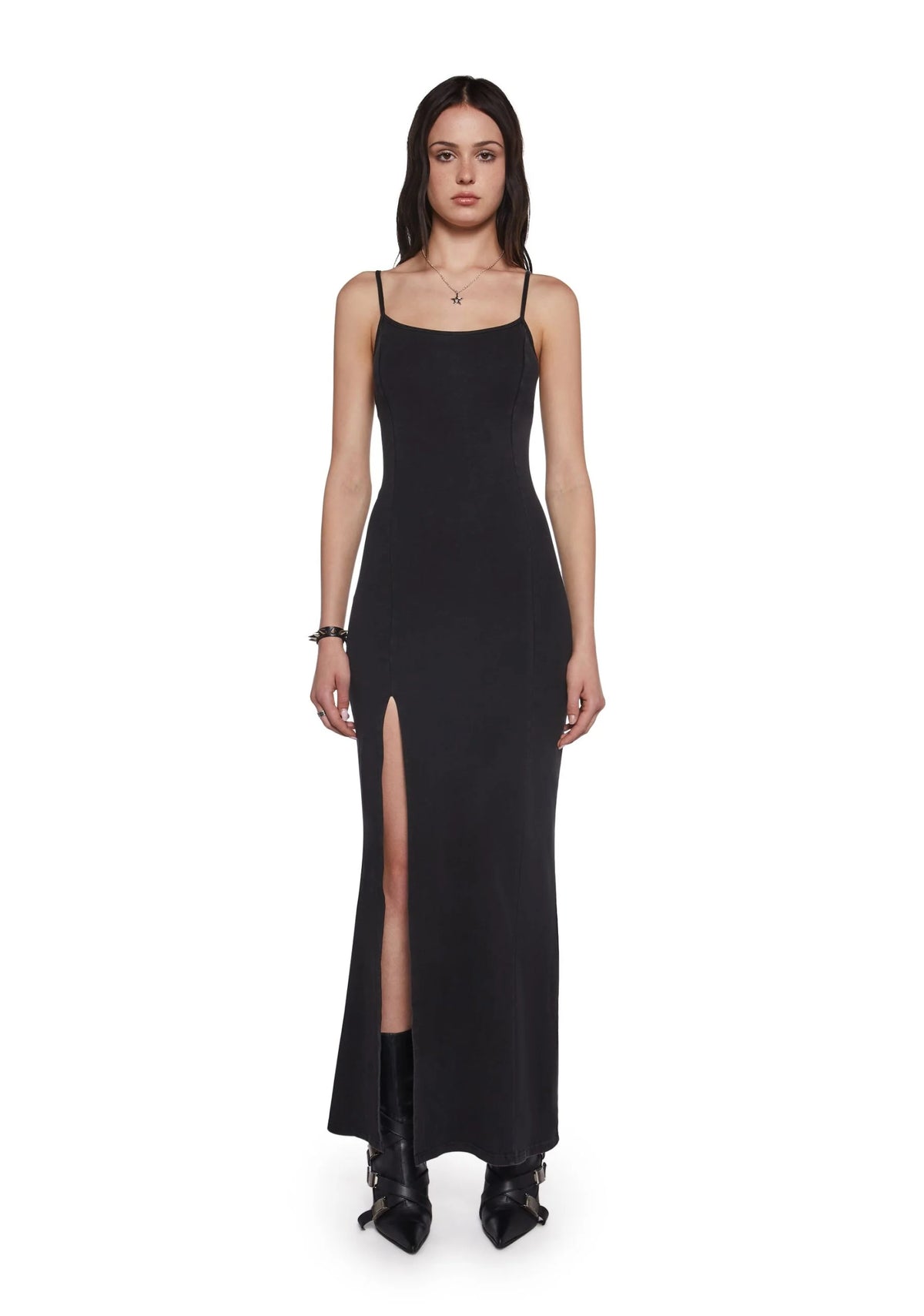 Elegant Grunge Maxi Dress