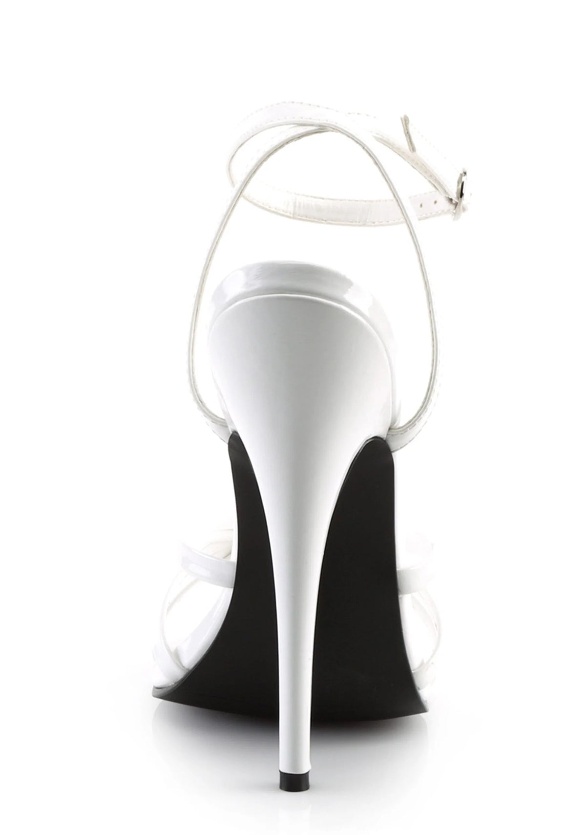 Domina-108 Strappy Ankle Wrap Sandals-White