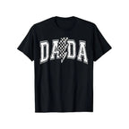 Summer t Shirts Dada Lightning Checkered Father'S Day Dad Grandpa T-Shirt 100% Cotton New Year Gift Fashion Friends Family Birthday S-XXXL Black 180g fabric weight