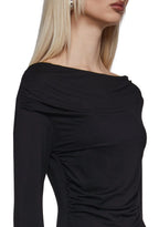 Step Up Long Sleeve Top – Black