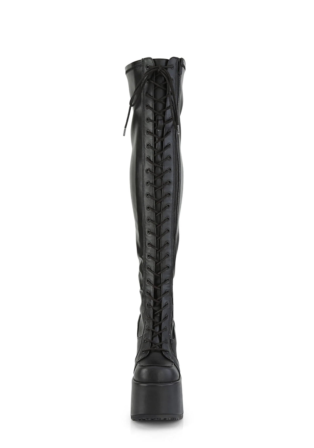 Camel-300 Platform Thigh High Boots
