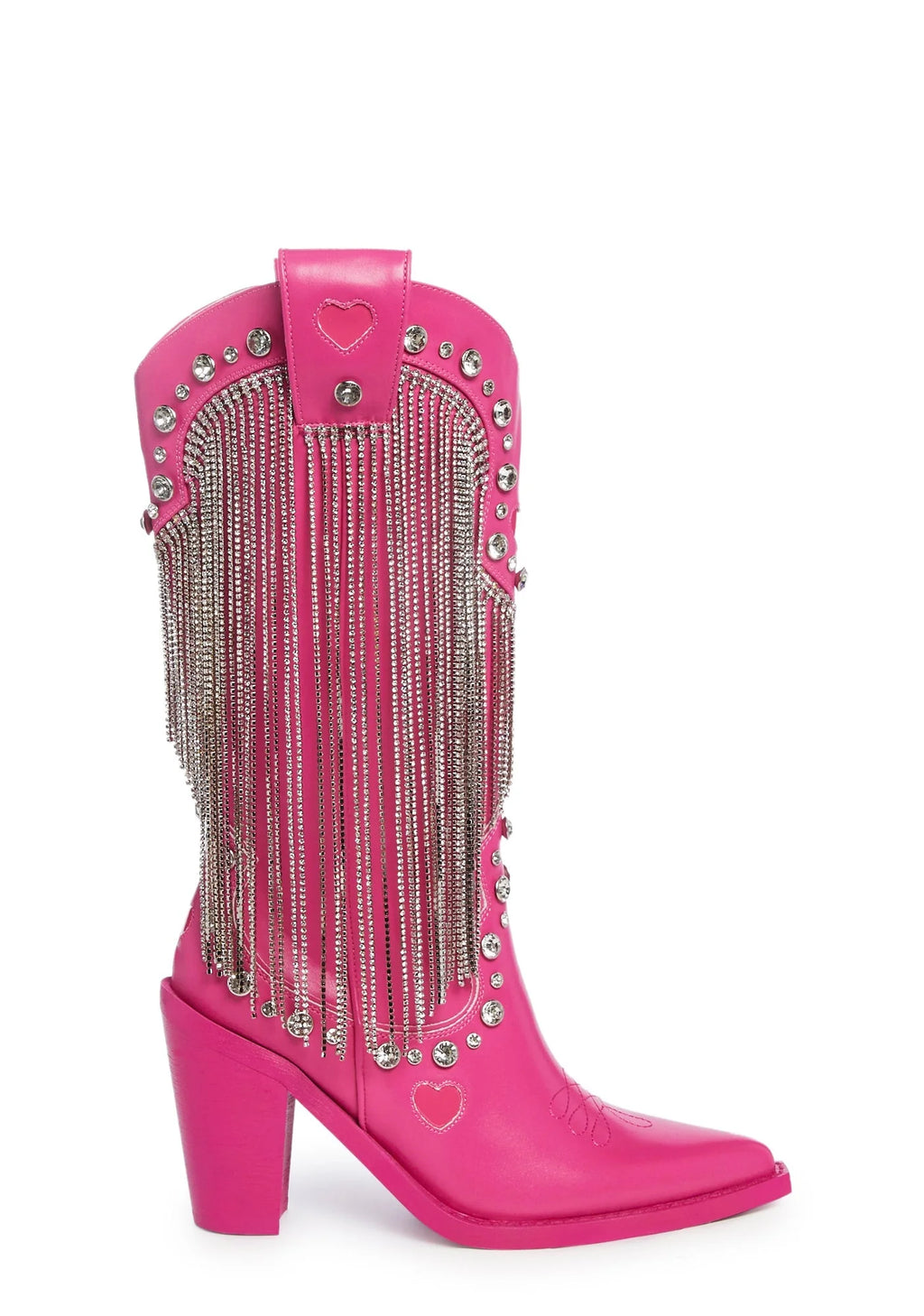 Present Perfect Cowboy Boots – Dark Pink
