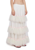 Not Shy Tiered Midi Skirt