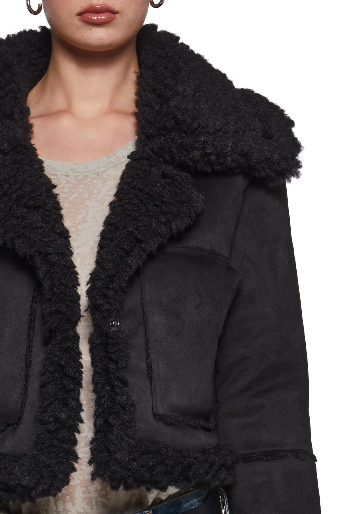 Shrouded Secrets Cropped Coat