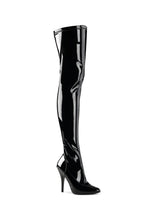 Seduce-3000 Thigh High Boots-Black
