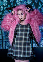 Nocturnal Critter Faux Fur Jacket