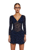 Letters Never Sent Mini Dress – Dark Blue