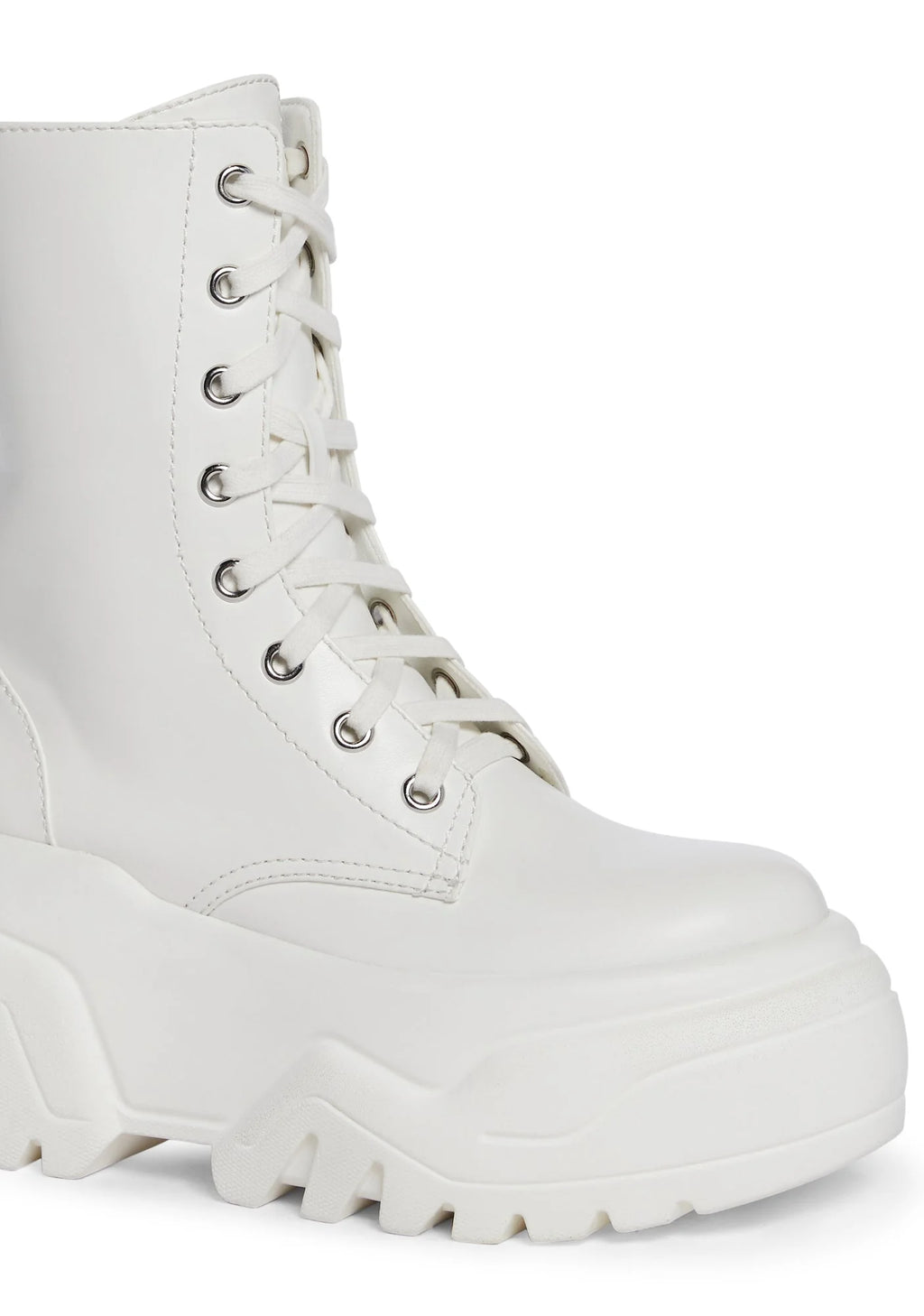Optical Fuse Combat Boots – White