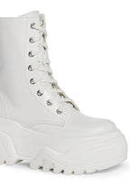 Optical Fuse Combat Boots – White