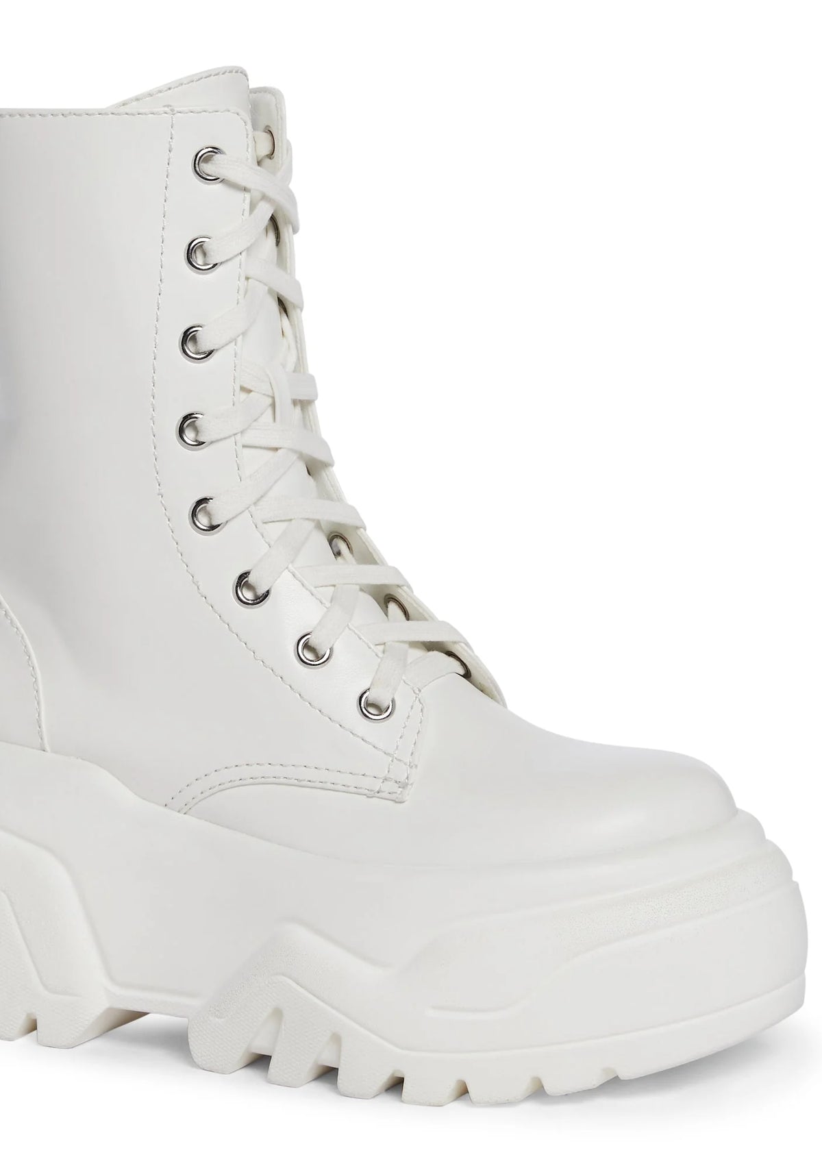 Optical Fuse Combat Boots – White