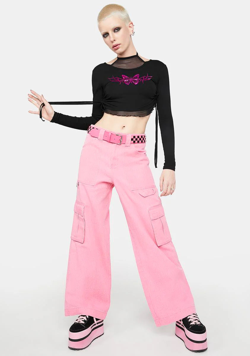 Trust My Instinct Graphic Crop Top