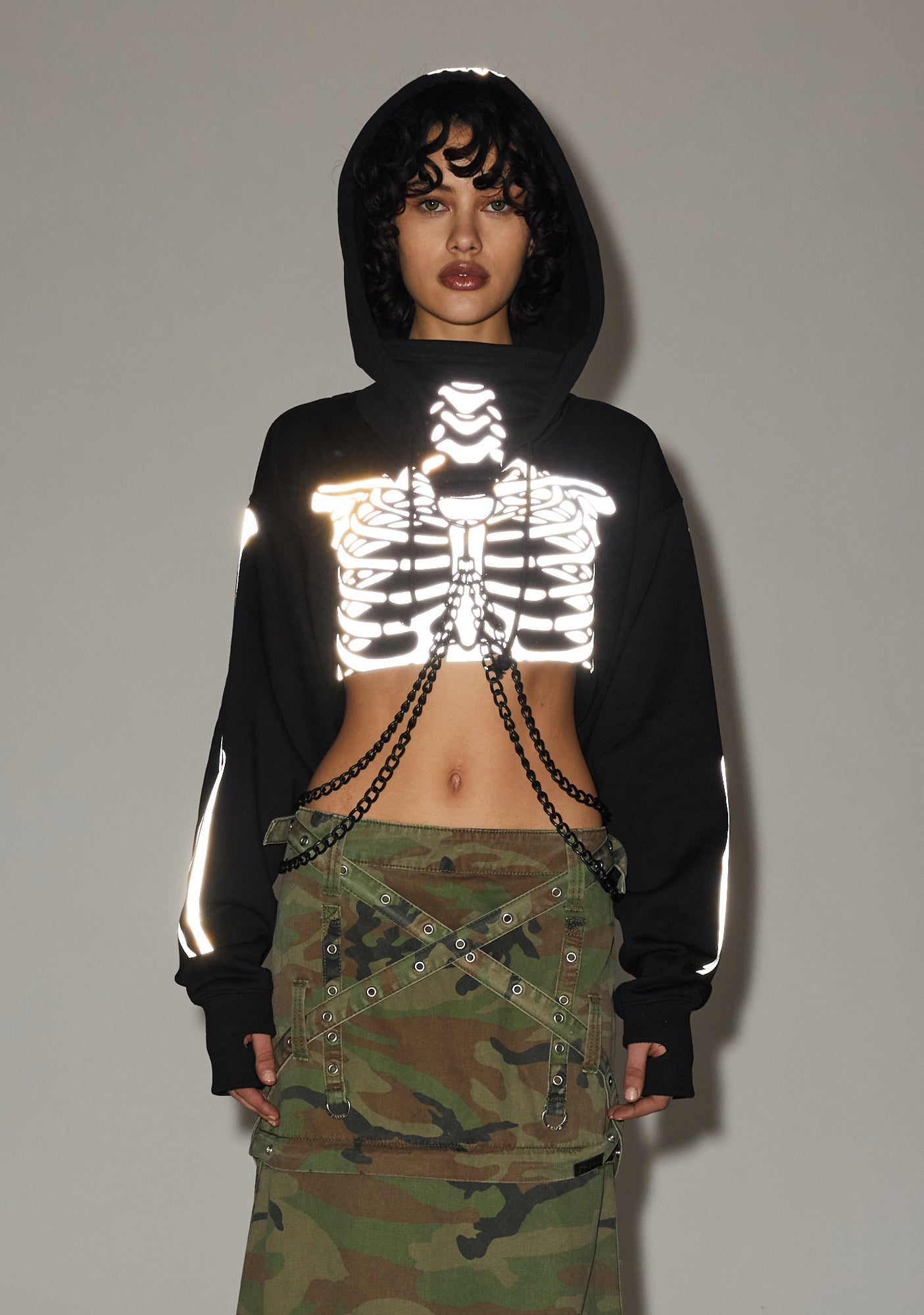 Flesh N’ Bones Reflective Hoodie