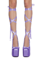 Sweet Sonata Ballet Wrap Heels – Light Purple