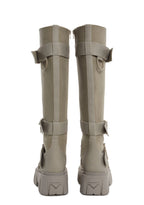 Low Traitor Knee High Boots – Light Gray