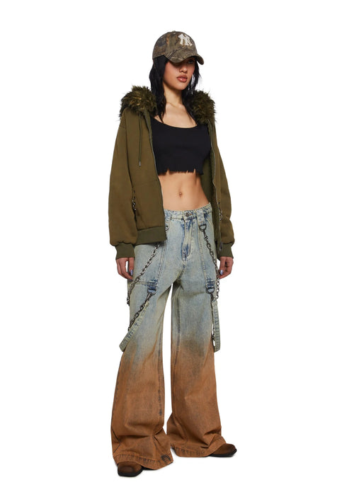 Angry Texts Denim Jeans