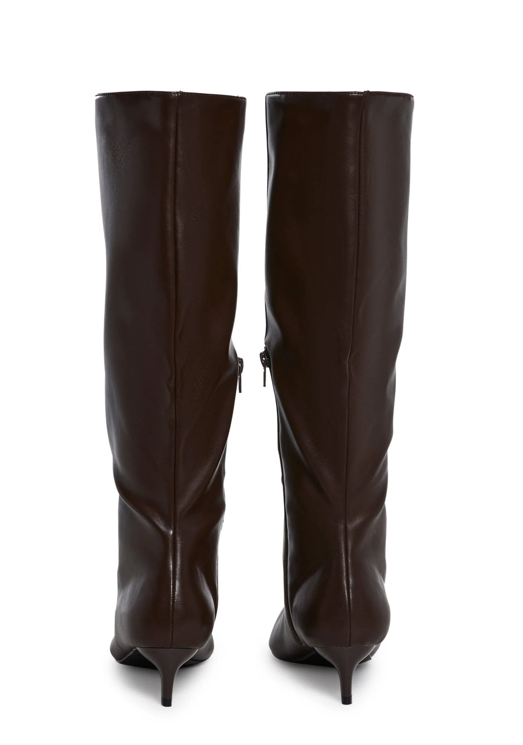 Elegant Tactics Knee High Boots – Brown