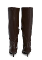 Elegant Tactics Knee High Boots – Brown